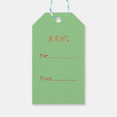 平和の喜びクリスマス ギフトタグ (裏面)