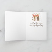 平和の喜び愛クリスマスの願い カード (内部)