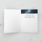 平和の喜び愛クリスマスの願い カード (内部)