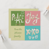 平和の喜びxxxクリスマス カード (正面/裏面インサイチュ)