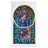 平和の地球に浮かぶラファエリート前の小さな抱き枕 スモールペーパーバッグ (裏面)