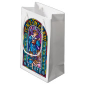 平和の地球に浮かぶラファエリート前の小さな抱き枕 スモールペーパーバッグ (裏面アングル)