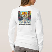 平和の夢、平和のための仕事 –  Tシャツ (裏面)