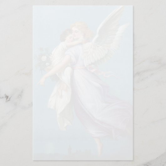 平和の天使のビンテージポスターが復元される 便箋 (正面)