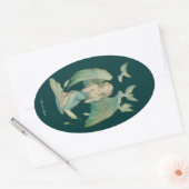 平和の天使2 楕円形シール (封筒)