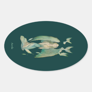 平和の天使2 楕円形シール