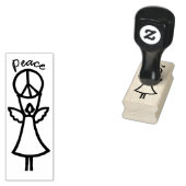 平和の天使 ラバースタンプ (押印)