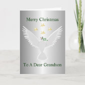 平和の孫のクリスマスの鳩 シーズンカード (正面)