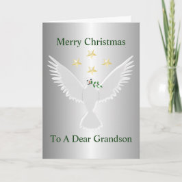 平和の孫のクリスマスの鳩 シーズンカード