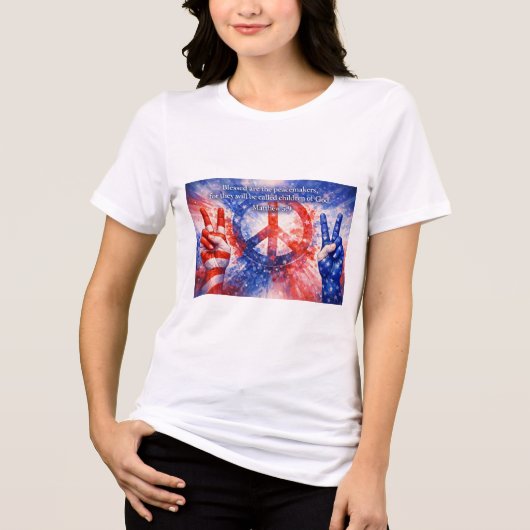平和の守護者 トライブレンドTシャツ (正面)