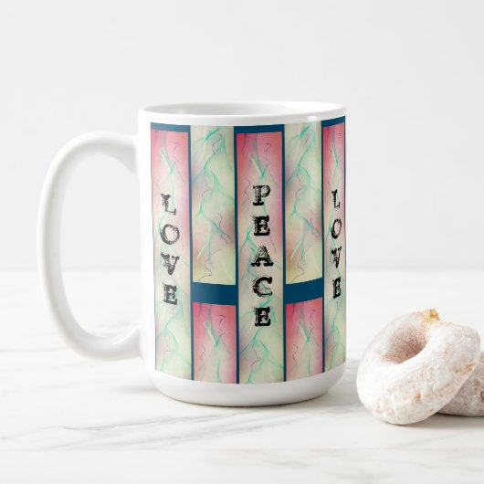 平和の希望ラブマグ コーヒーマグカップ (ドーナツ)