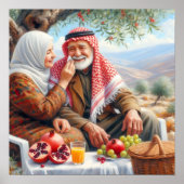 平和の影 |古いパレスチナのカップル ポスター (正面)