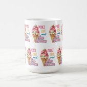 平和の愛とアイスクリーム コーヒーマグカップ (中央)