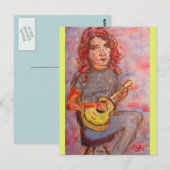 平和の愛とウクレレ ポストカード (正面/裏面)