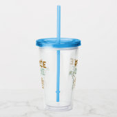 平和の愛とカントリーミュージック アクリルタンブラー (右)