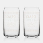 平和の愛とカントリーミュージック ガラス缶 (裏面)