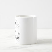 平和の愛とクッキーのクリスマスマグギフト コーヒーマグカップ (中央)