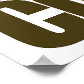 平和の愛とコーヒー ポスター (角)