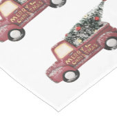 平和の愛と喜びのトイのトラックメリークリスマス ショートテーブルランナー (コーナー)