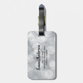 平和の愛と喜びのトイのトラックメリークリスマス ラゲッジタグ (裏面縦)