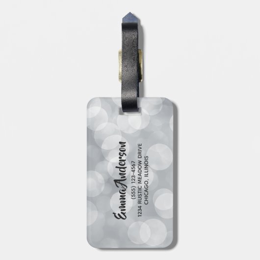 平和の愛と喜びのトイのトラックメリークリスマス ラゲッジタグ (裏面縦)