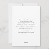 平和の愛と喜びチョークフェイクボードのクリスマスフォト シーズンカード (裏面)