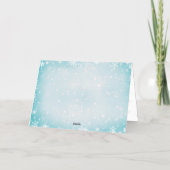 平和の愛と喜びリースクリスマス 箔シーズンカード (裏面)