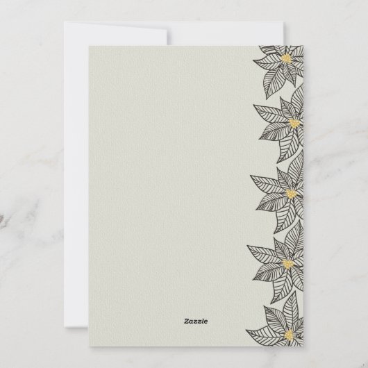 平和の愛と喜びヴィンテージタイポグラフィ平和の鳩 シーズンカード (裏面)