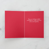 平和の愛と喜び |写真カスタムの休日 シーズンカード (内部)