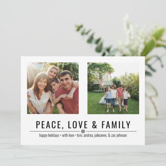 平和の愛と家族2枚の写真 シーズンカード (スタンド正面)