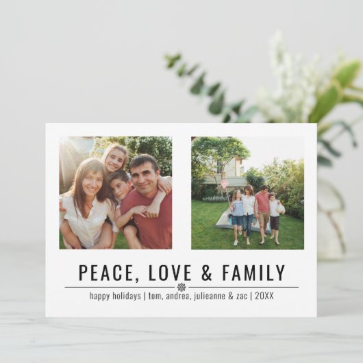 平和の愛と家族2枚の写真 シーズンカード (スタンド正面)