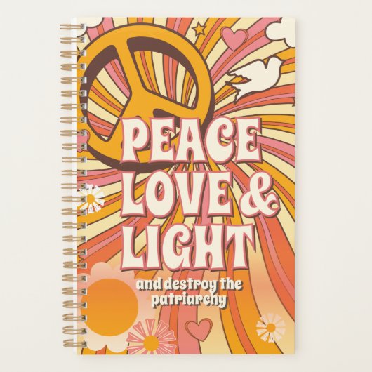 平和の愛と家父長制の破壊 プランナー手帳 (正面)