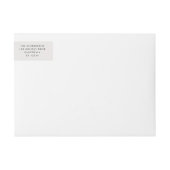 平和の愛と抱擁 |ミニマルクリスマスドーブグレー ラップアラウンドラベル (正面)