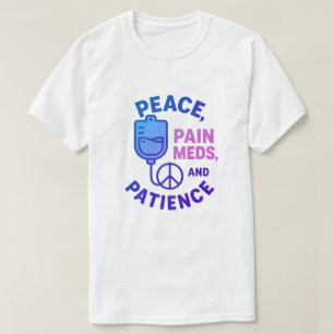 平和の愛と痛みの道おもしろい Tシャツ