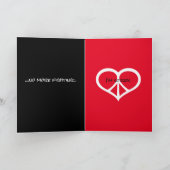 平和の愛と私は申し訳ない カード (内部)