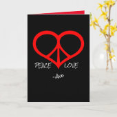 平和の愛と私は申し訳ない カード (黄色い花)