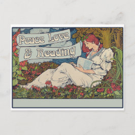 平和の愛と読の ポストカード