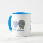 平和の愛と象 マグカップ (正面左)