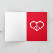 平和の愛と サンキューカード (内部)