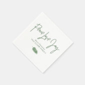 「平和の愛の喜び」クリスマスパーティー スタンダードカクテルナプキン (角)