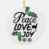 平和の愛の喜び セラミックオーナメント (裏面)