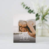 平和の愛の喜び | フルフォトハンドモダンレット シーズンポストカード (スタンド正面)