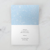 平和の愛の喜び |新年のモダンスクリプト写真 シーズンカード (内部)