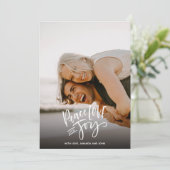 平和の愛の喜び |連休の写真クリスマス シーズンカード (スタンド正面)