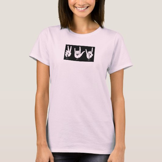 平和の愛の岩 Tシャツ (正面)