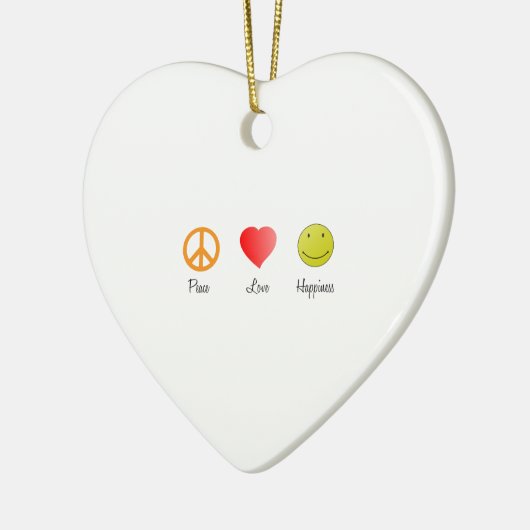 平和の愛の幸福 セラミックオーナメント (左)