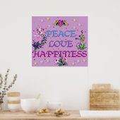 平和の愛の幸福 ポスター (キッチン)