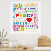 平和の愛の幸福 ポスター (キッチン)