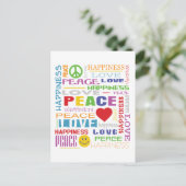 平和の愛の幸福 ポストカード (スタンド正面)