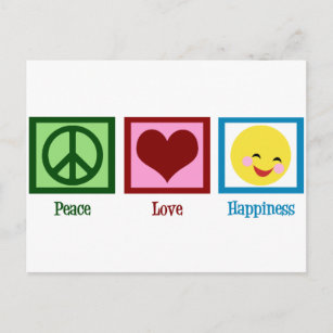 平和の愛の幸福 ポストカード